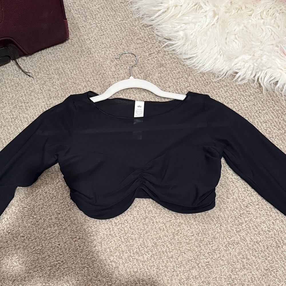 ALO Yoga Black Crop Top